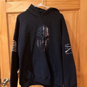 Mens XLarge Grunt Style Hoodie Streetwear Army Military Outerwear Graphic